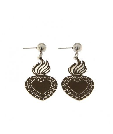Orecchini con cuore sacro...