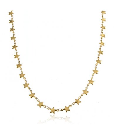 Collana maglia stelle in...