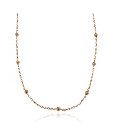 Collana catenina placcato...