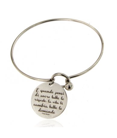 Bracciale rigido inciso "E...