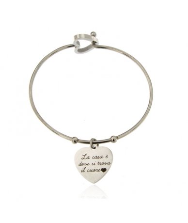 Bracciale rigido in acciaio...