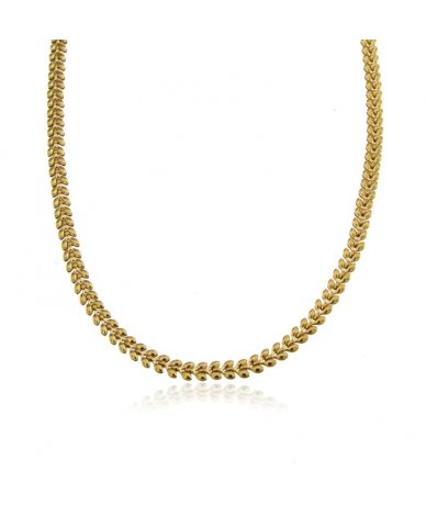 Collana maglia chevron in...