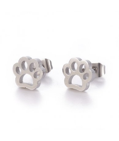 Orecchini impronta zampa in...