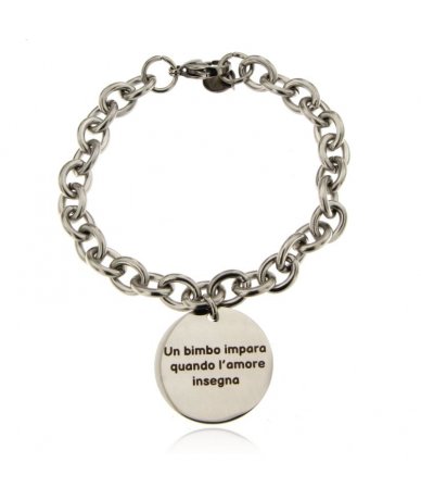 Bracciale inciso "Un bimbo...