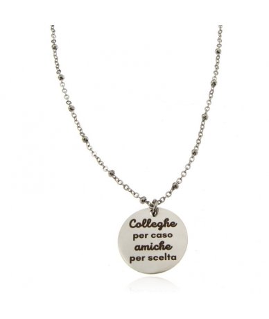 Collana in acciaio inox con...