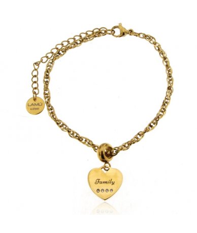 Bracciale in acciaio oro...