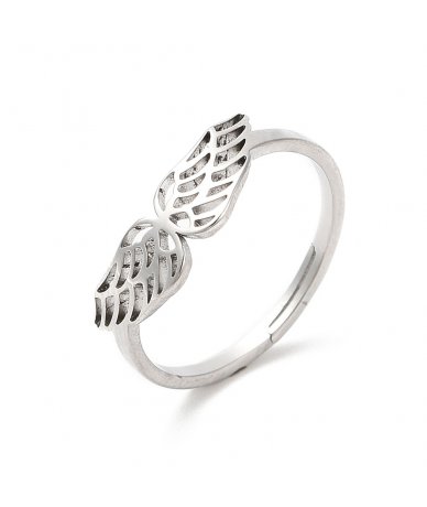 Anello con ali di angelo in...