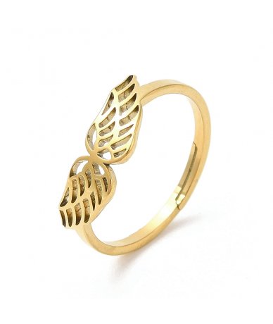Anello con ali di angelo in...