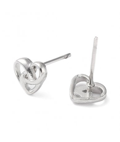 Orecchini cuore intrecciato...