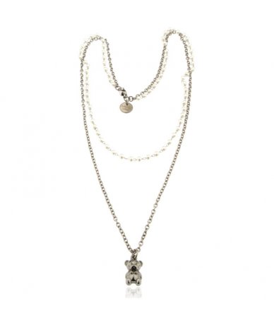 Collana due fili in acciaio...