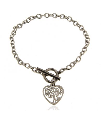 Bracciale con cuore albero...