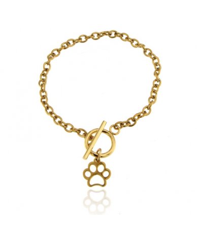 Bracciale con pendente orma...