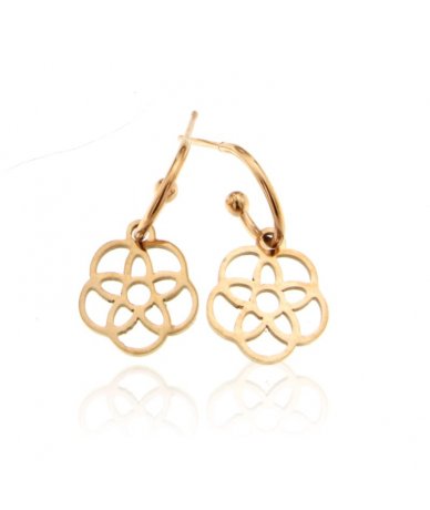 Orecchini cerchi oro rosa...