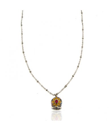 Collana catena con sfere in...