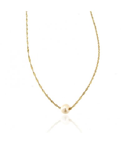 Collana con perla centrale...