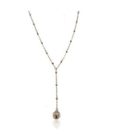Collana con pendente sfera...
