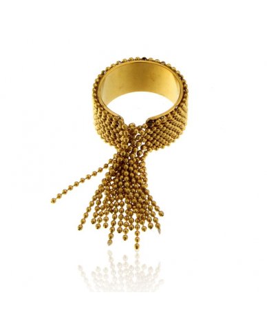 Anello con frange in...