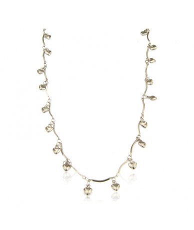 Collana con catena ondulata...