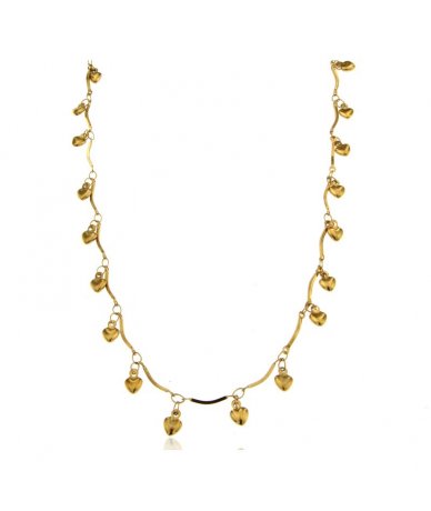 Collana con catena ondulata...