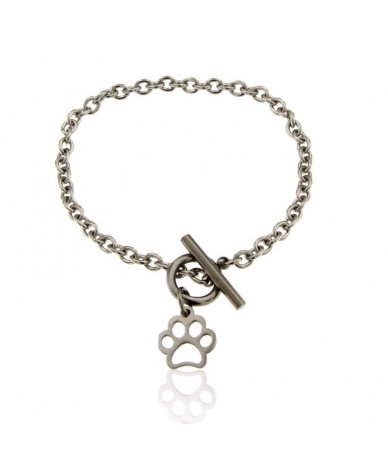 Bracciale con pendente orma...