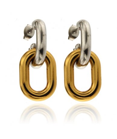 Orecchini pendenti bicolor...