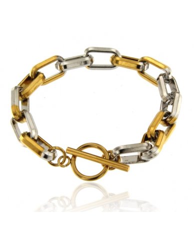 Bracciale catena tricolor...