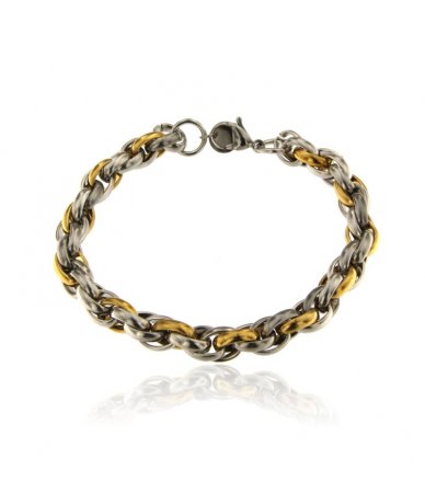 Bracciale uomo con maglia...