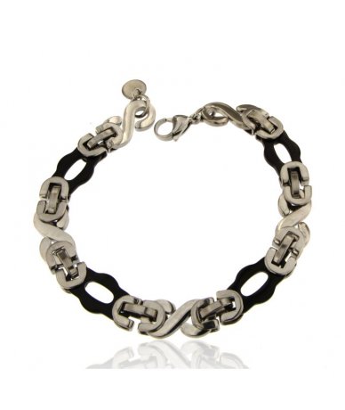 Bracciale uomo con maglia...