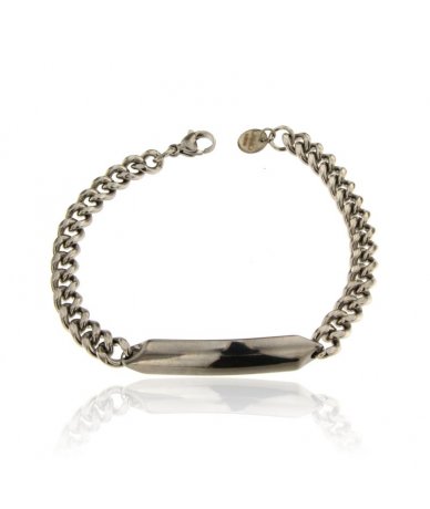 Bracciale uomo con targa...