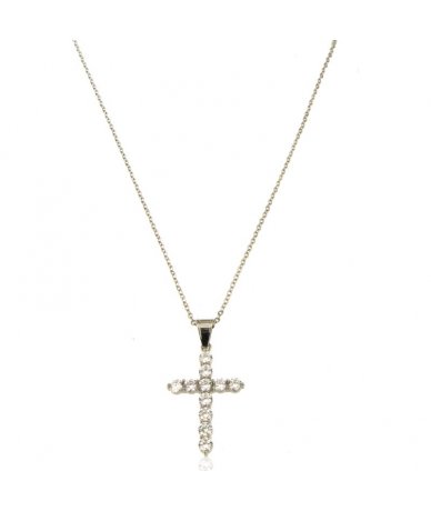 Collana con pendente croce...