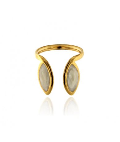 Anello con doppio ovale...