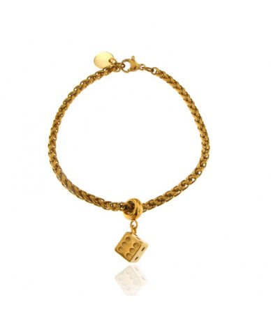 Bracciale con pendente dado...