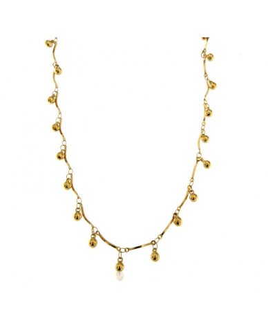 Collana con sfere pendenti...