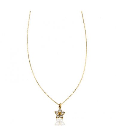 Collana con pendente fiore...