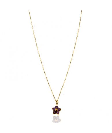 Collana con pendente fiore...