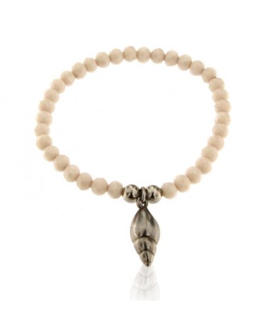 Bracciale elastico rosa con...