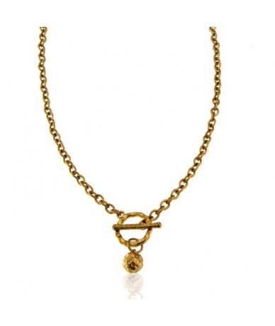 Collana con pendente sfera...