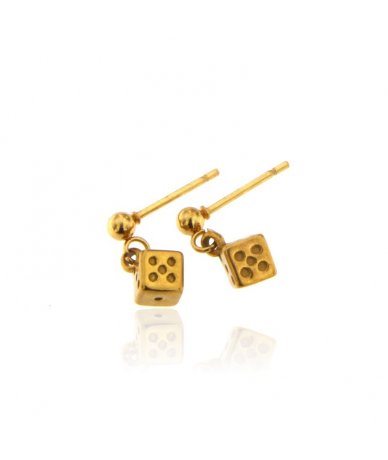 Orecchini con piccoli dadi...
