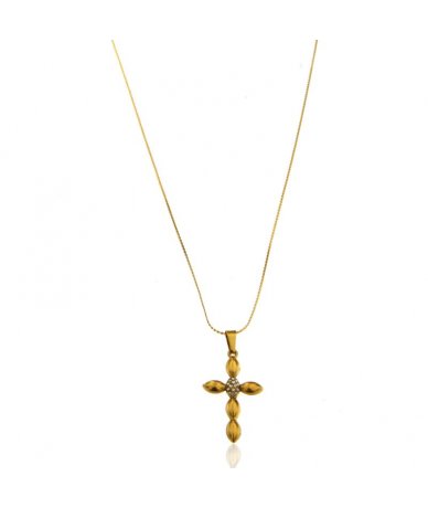Collana con pendente croce...
