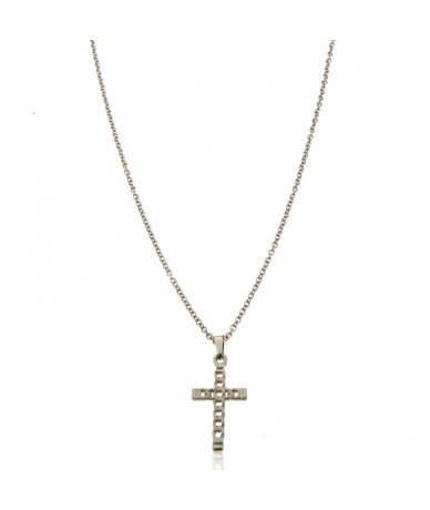 Collana con pendente croce...