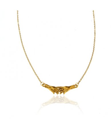 Collana con centrale mano...