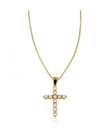 Collana con pendente croce...