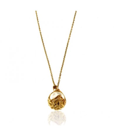 Collana con pendente mezza...