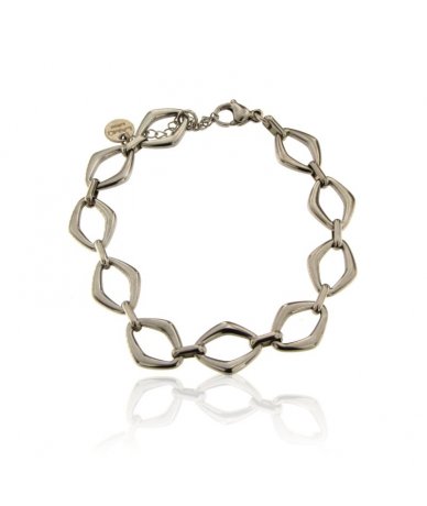 Bracciale uomo catena rombi...