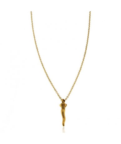 Collana con pendente corno...